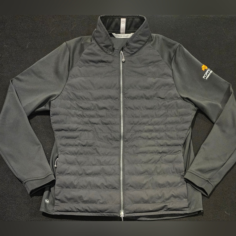 Peter Millar Women's Jacket Black Merge Elite Hybrid Golf Perform Size XL